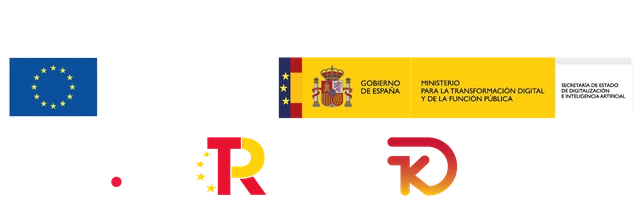 Programa Kit Digital financiado por los fondos Next Generation del Mecanismo de Recuperación y Resiliencia. Logotipos oficiales: Financiado por la Unión Europea – NextGenerationEU; Gobierno de España (con bandera) – Ministerio para la Transformación Digital y de la Función Pública – Secretaría de Estado de Digitalización e Inteligencia Artificial; Red.es; Plan de Recuperación, Transformación y Resiliencia; Kit Digital.